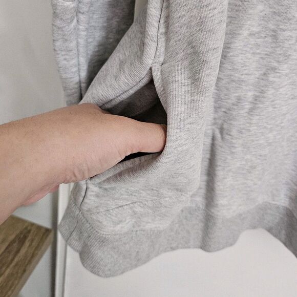 Free People Movement Sweater Small Gray Double Overtime Hoodie Athleisure Cozy - Picture 4 of 11